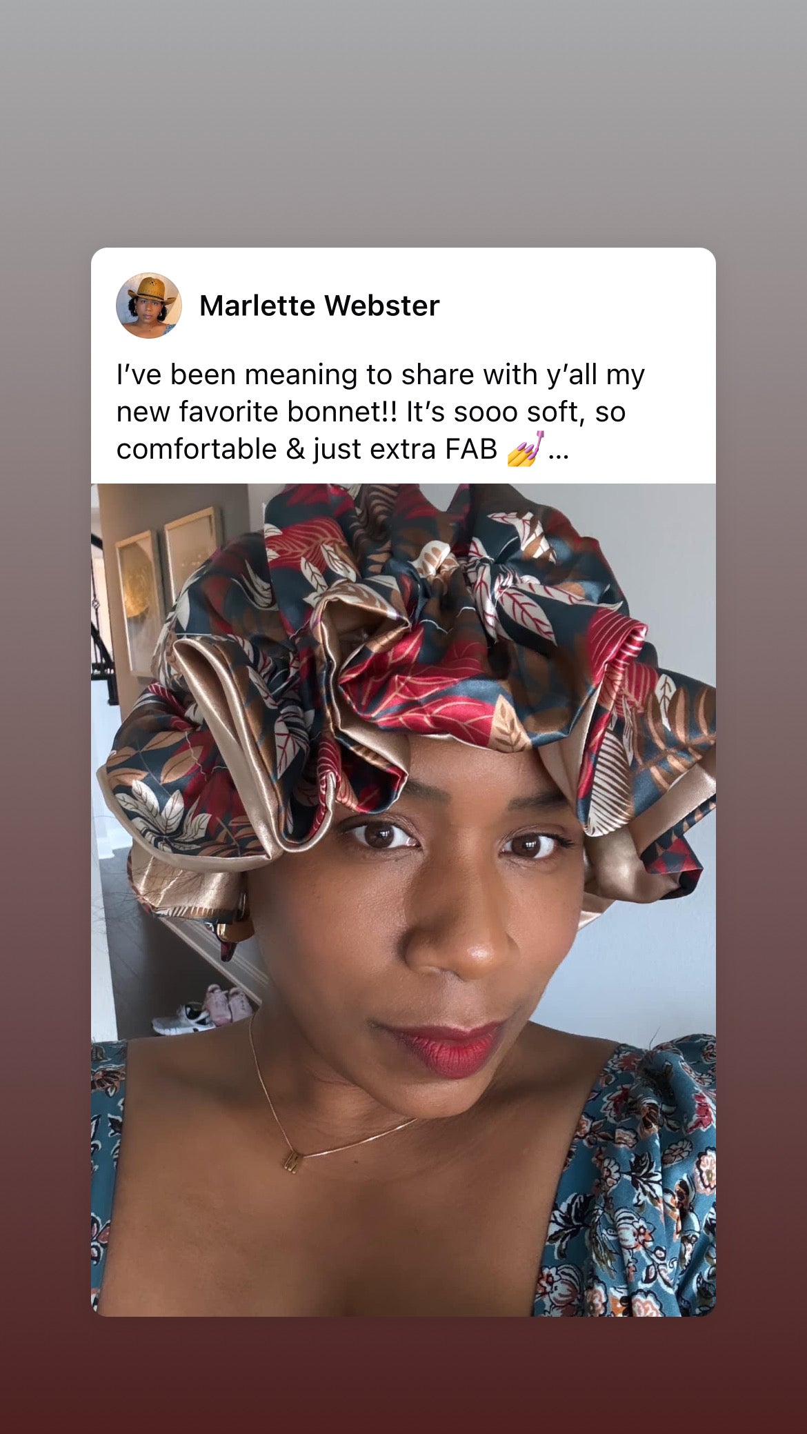 Garden Peach All Satin Bonnet