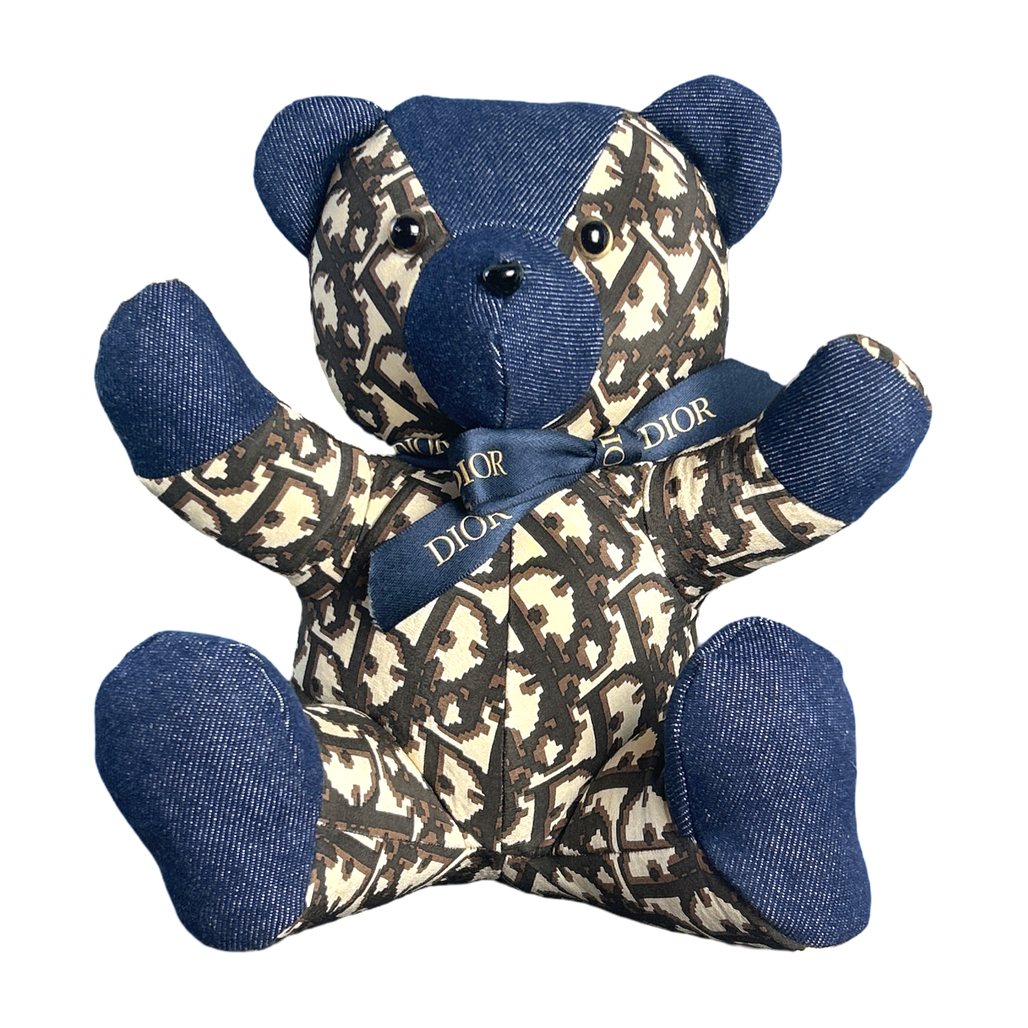 Trotter Vintage Silk Scarf Patchwork Teddy Bear