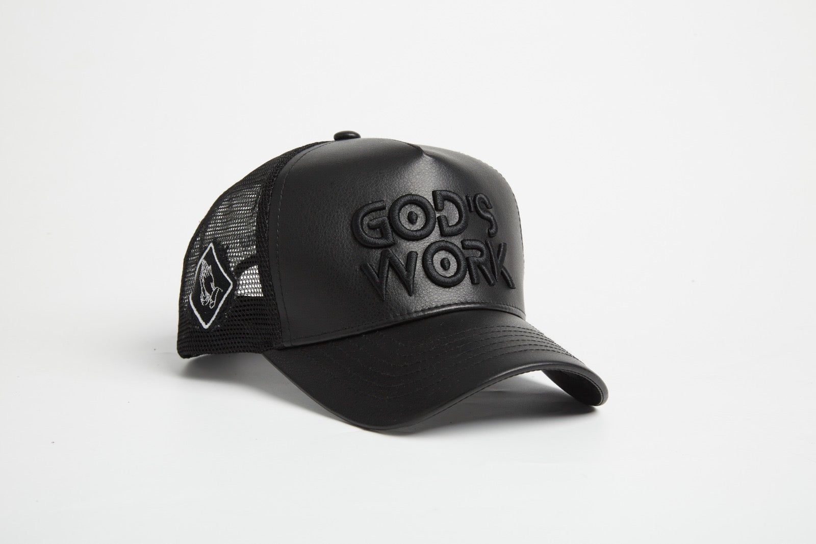 God's Work- Asphalt Leather / Signature Series Snap-back - Concordia Style Boutique