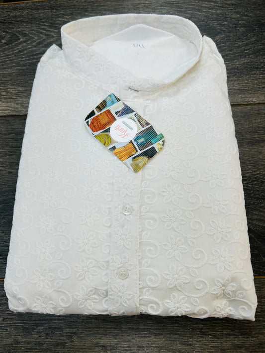 Cotton chikankari Kurta pajama