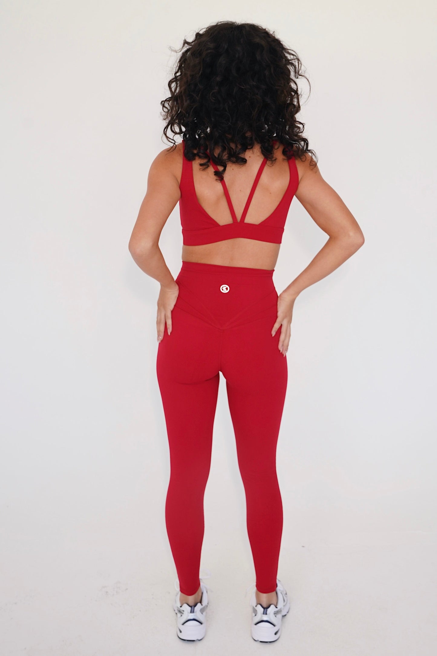 I am Beautifully Radiant Quick Dry Red Yoga Legging