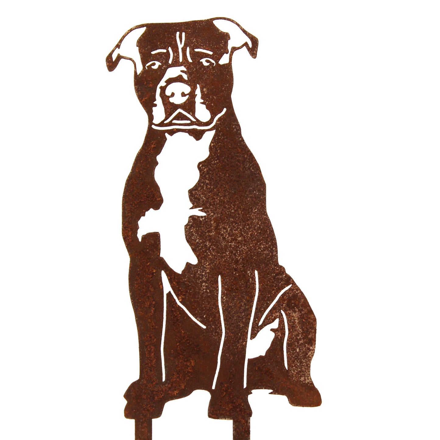 American Staffordshire Terrier Metal Art – Handcrafted Dog Décor
