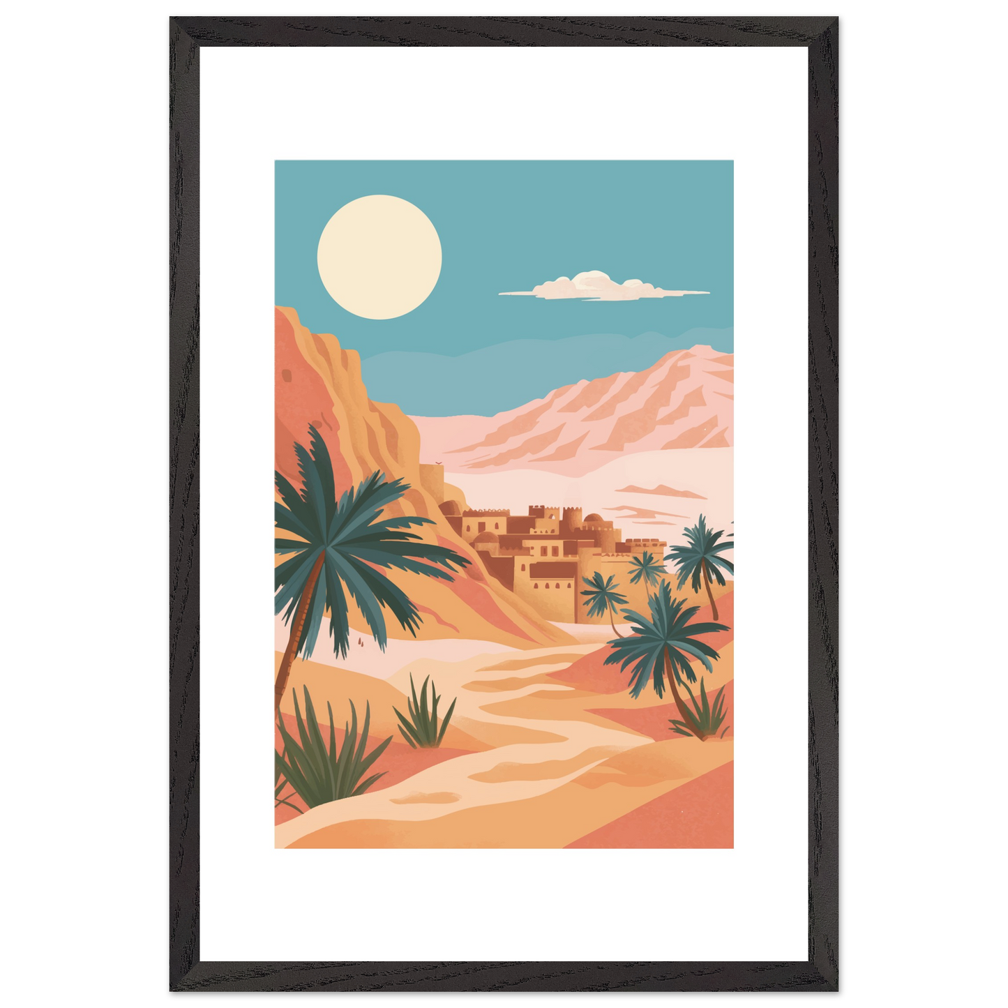 Ancient Jerusalem in the Sands Framed Art