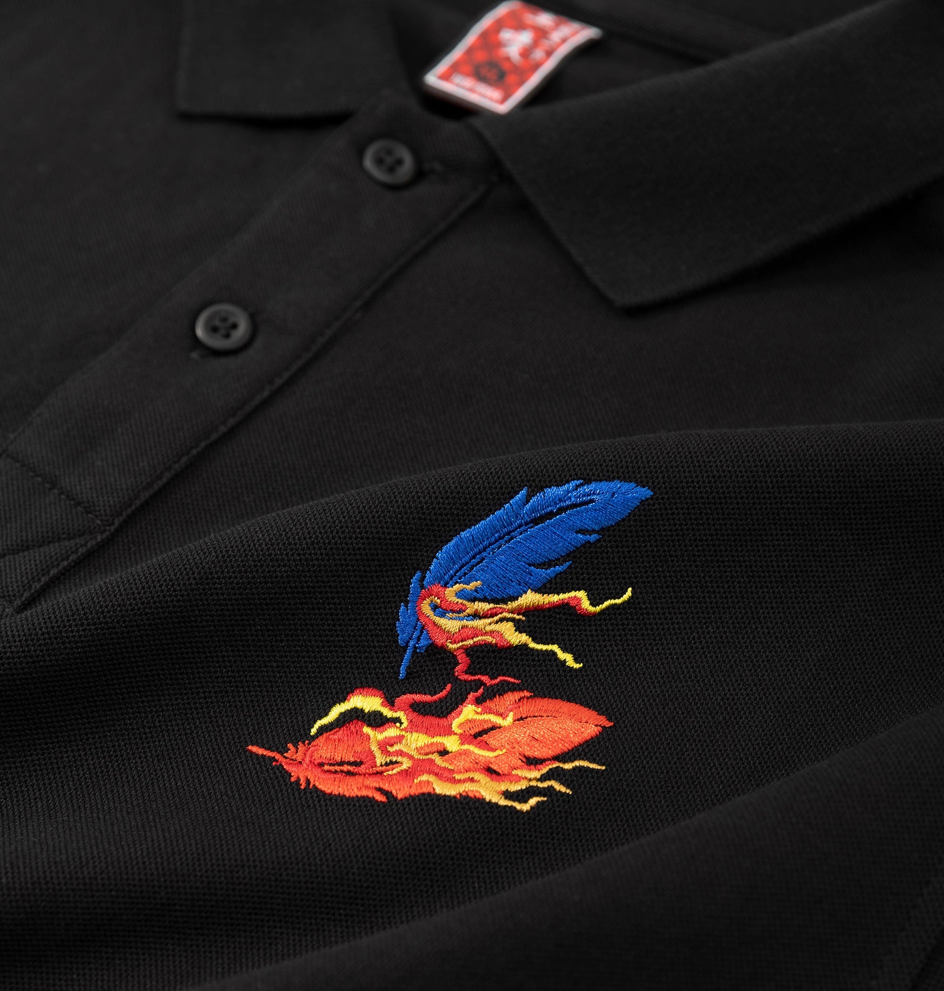 Flying Phoenix Embroidery Polo - Concordia Style Boutique