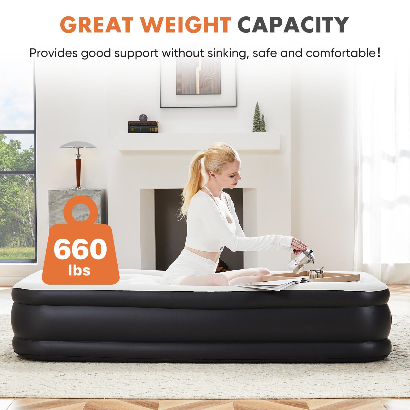 Air Mattress - 18" Inflatable Blow Up Mattress Airbed - Premium Air Mattress from Concordia Style Boutique - Just $86.31! Shop now at Concordia Style Boutique