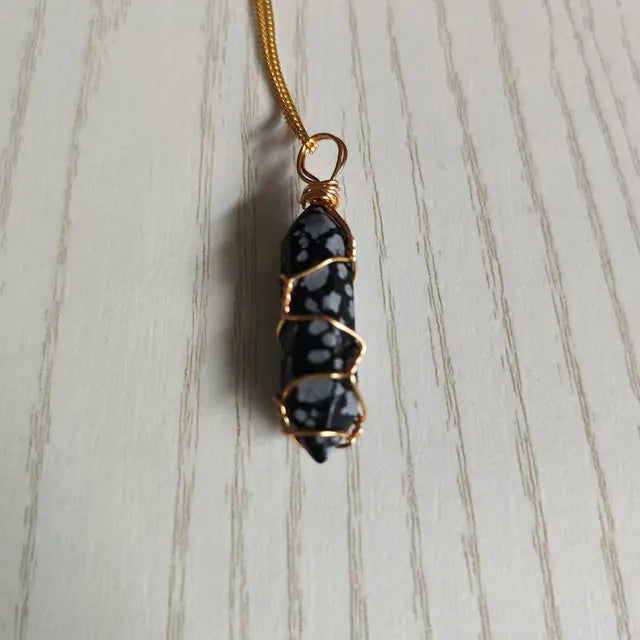 Natural Stone Pendant Necklace