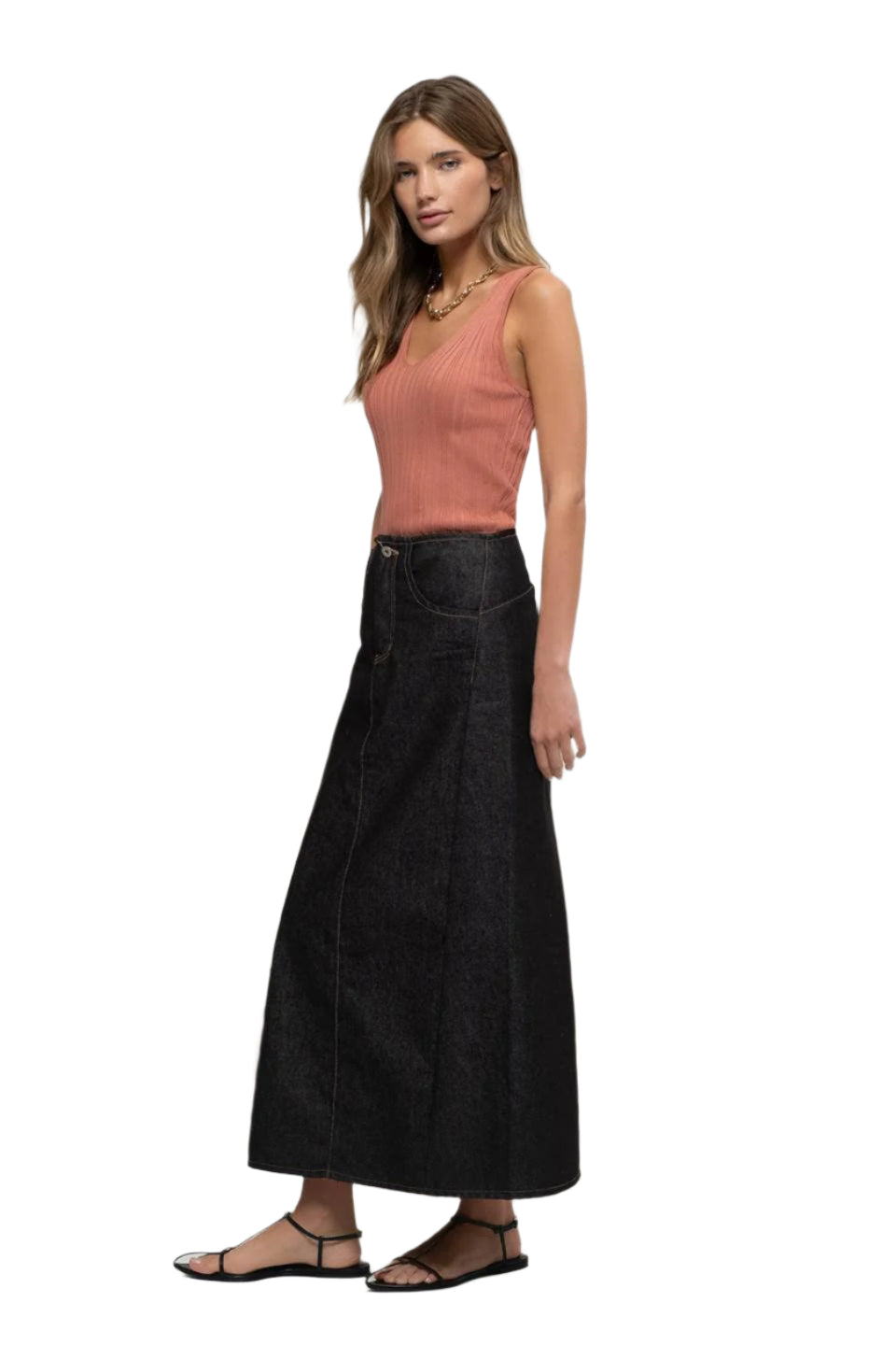 Sleeveless V Neck Sweater Knit Top