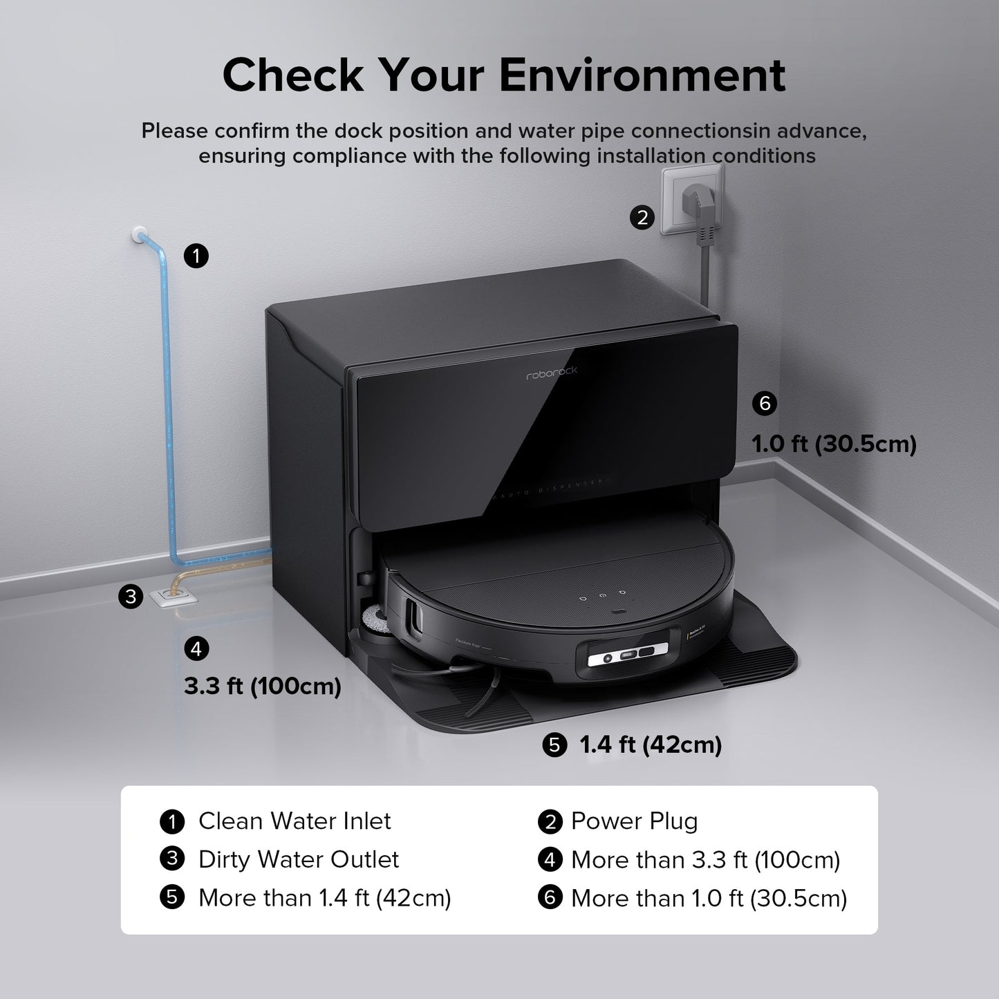 Roborock Saros 10 Robot Vacuum with Refill & Drainage System