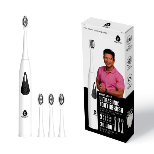 Mario Lopez Triple-Head Electric Tooth Wizard - 30,000 Strokes Per a Minute - Concordia Style Boutique