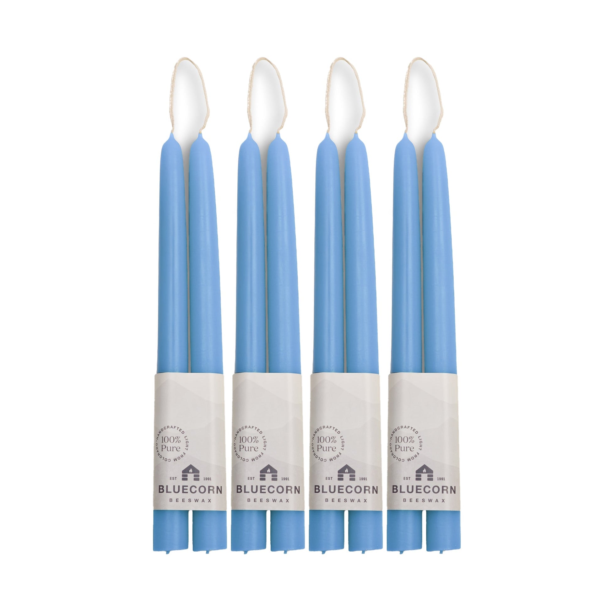 Hand-Dipped Beeswax Taper Candles - Bulk 4-Pair Bundle - Concordia Style Boutique