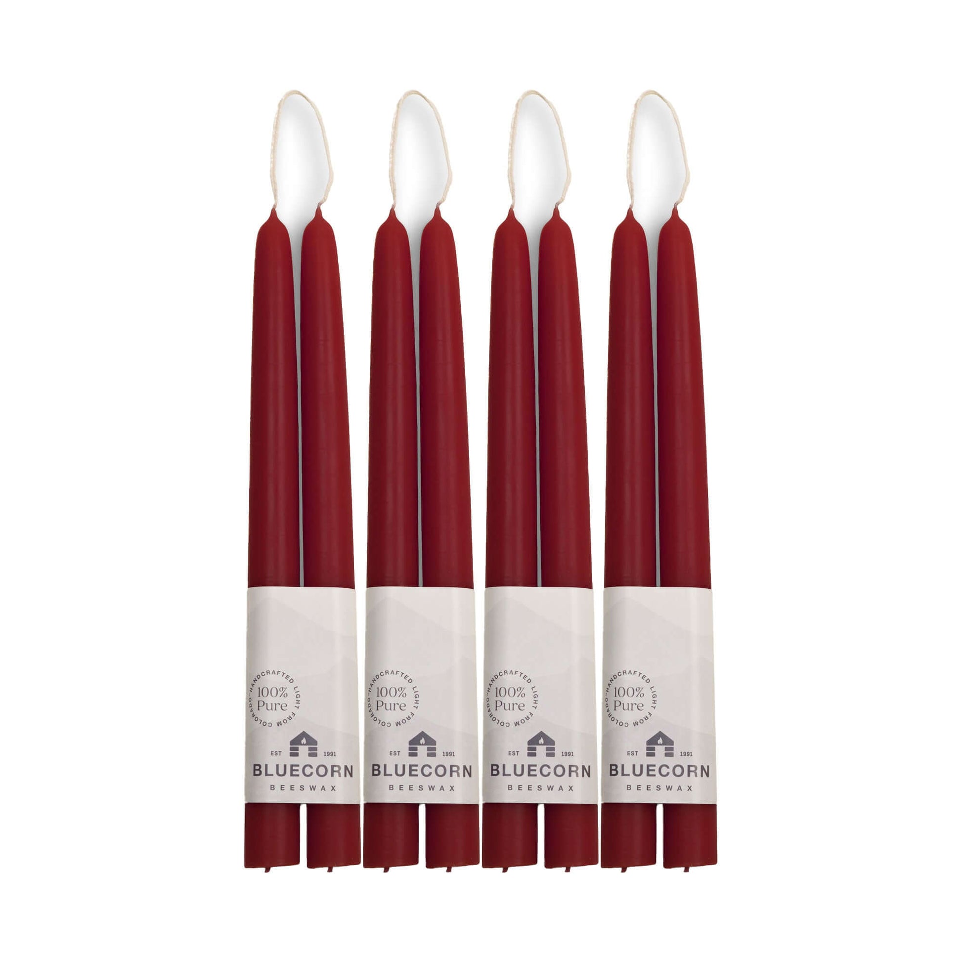 Hand-Dipped Beeswax Taper Candles - Bulk 4-Pair Bundle - Concordia Style Boutique
