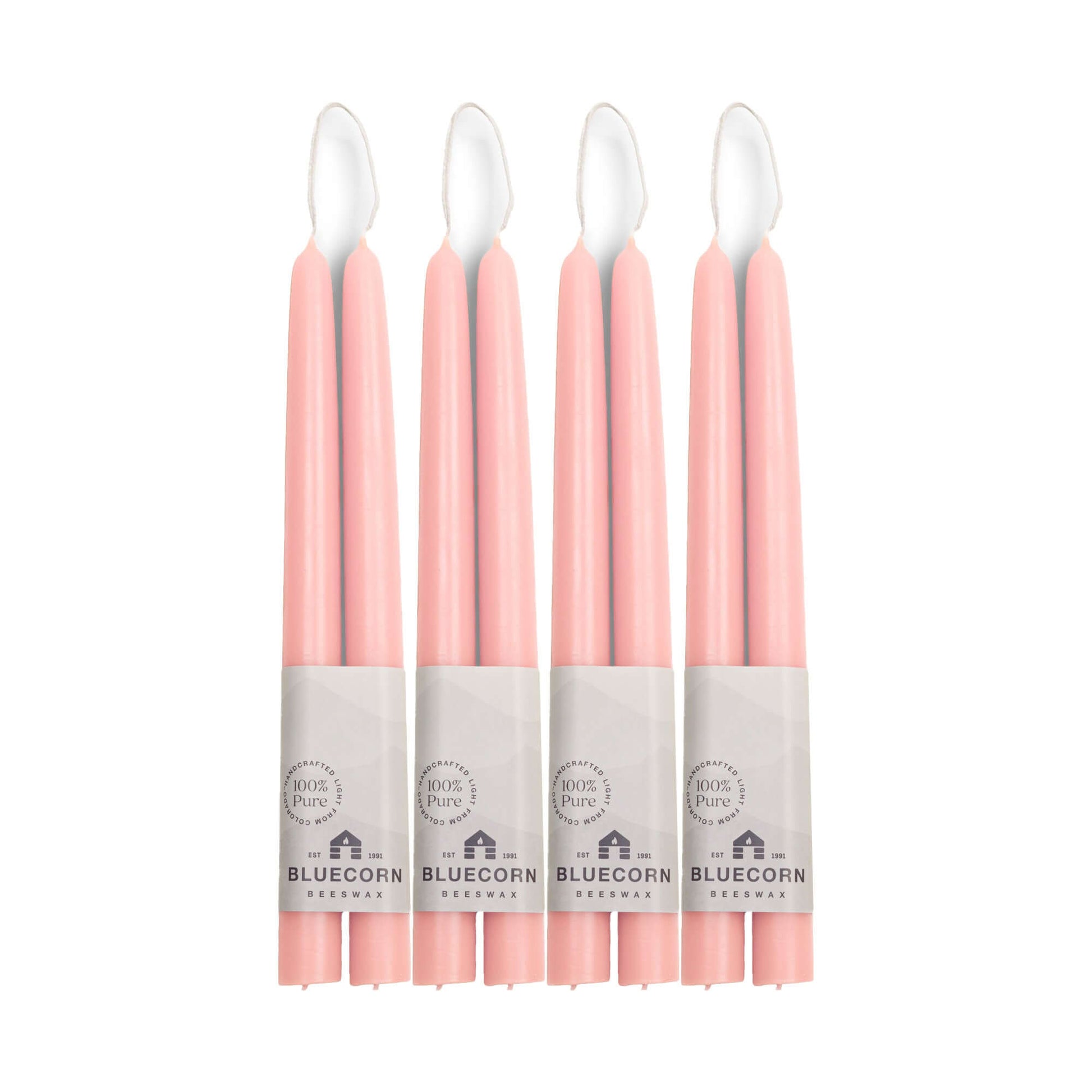 Hand-Dipped Beeswax Taper Candles - Bulk 4-Pair Bundle - Concordia Style Boutique