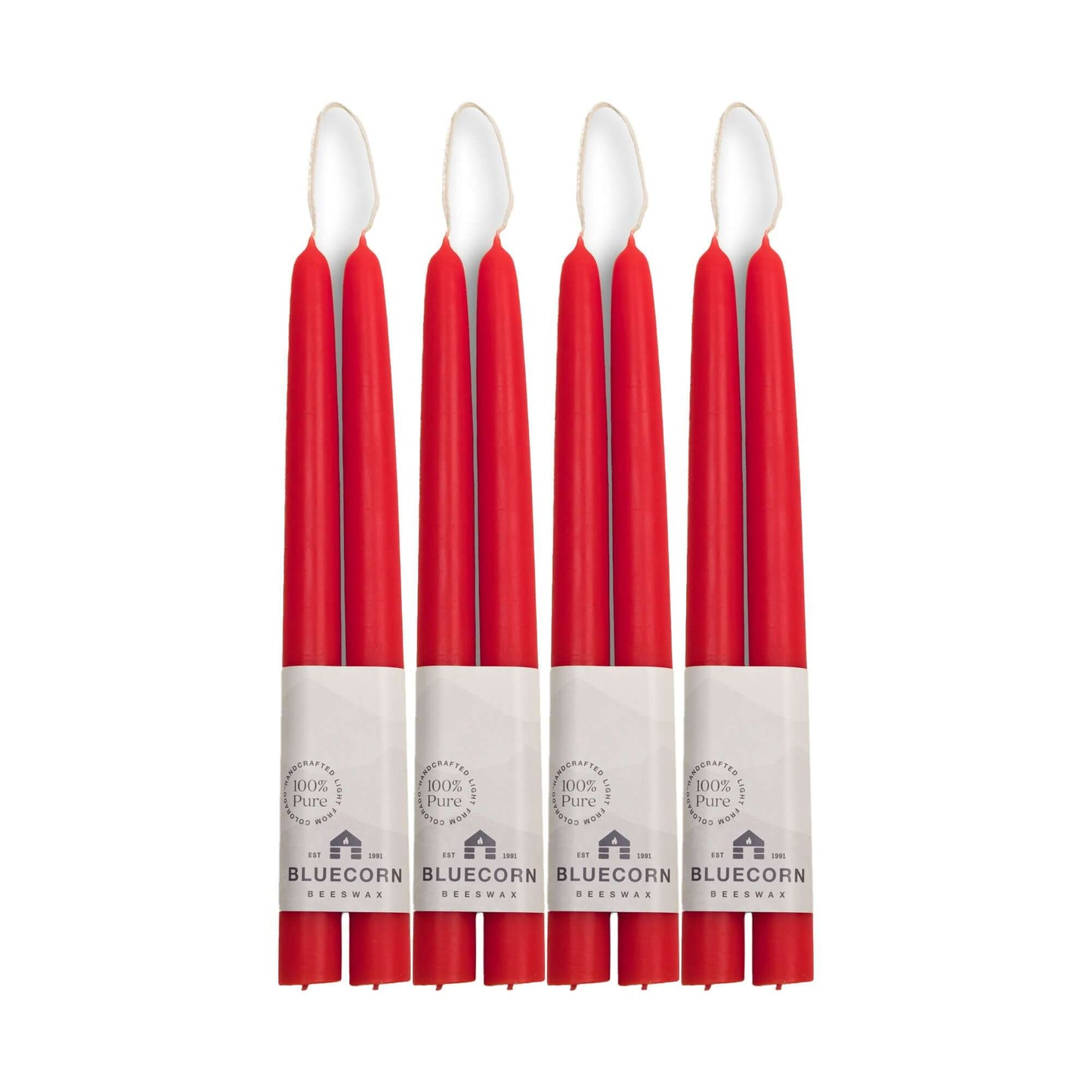 Hand-Dipped Beeswax Taper Candles - Bulk 4-Pair Bundle - Concordia Style Boutique