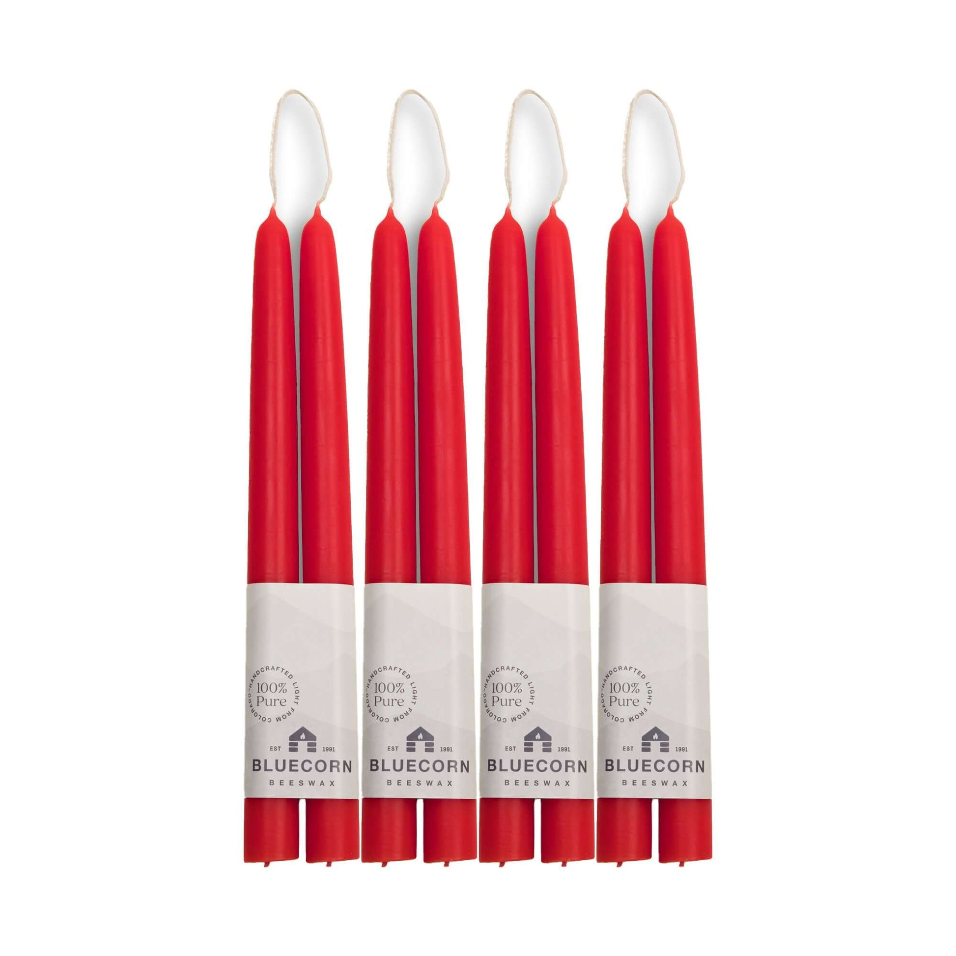 Hand-Dipped Beeswax Taper Candles - Bulk 4-Pair Bundle - Concordia Style Boutique
