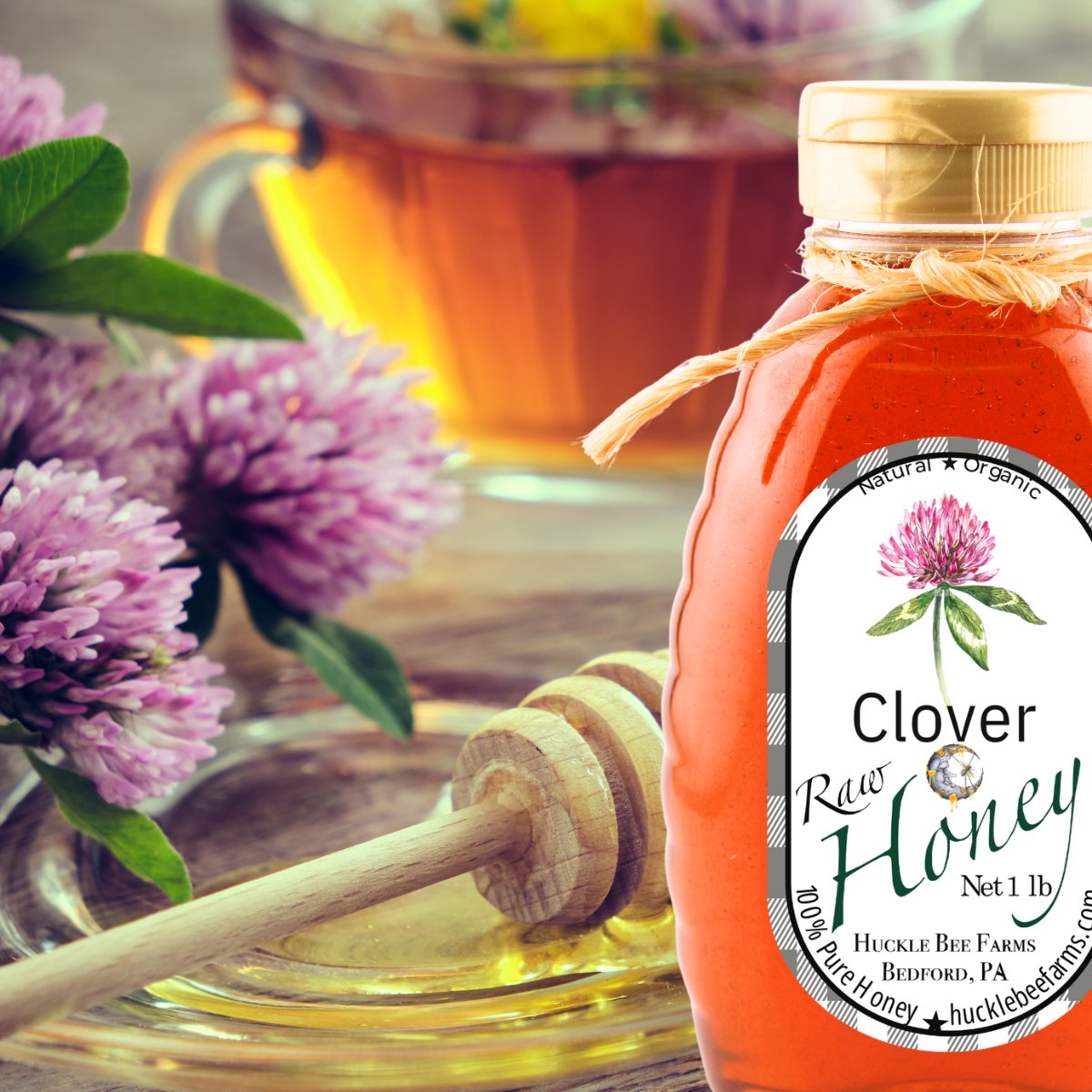 100% Pure Raw Clover Honey - Concordia Style Boutique
