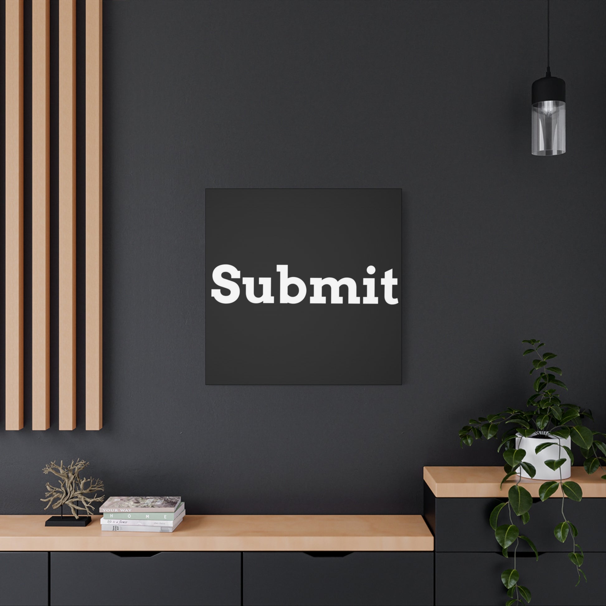 Classic Canvas - "Submit"" - Premium Canvas from Concordia Style Boutique - Just $26.40! Shop now at Concordia Style Boutique