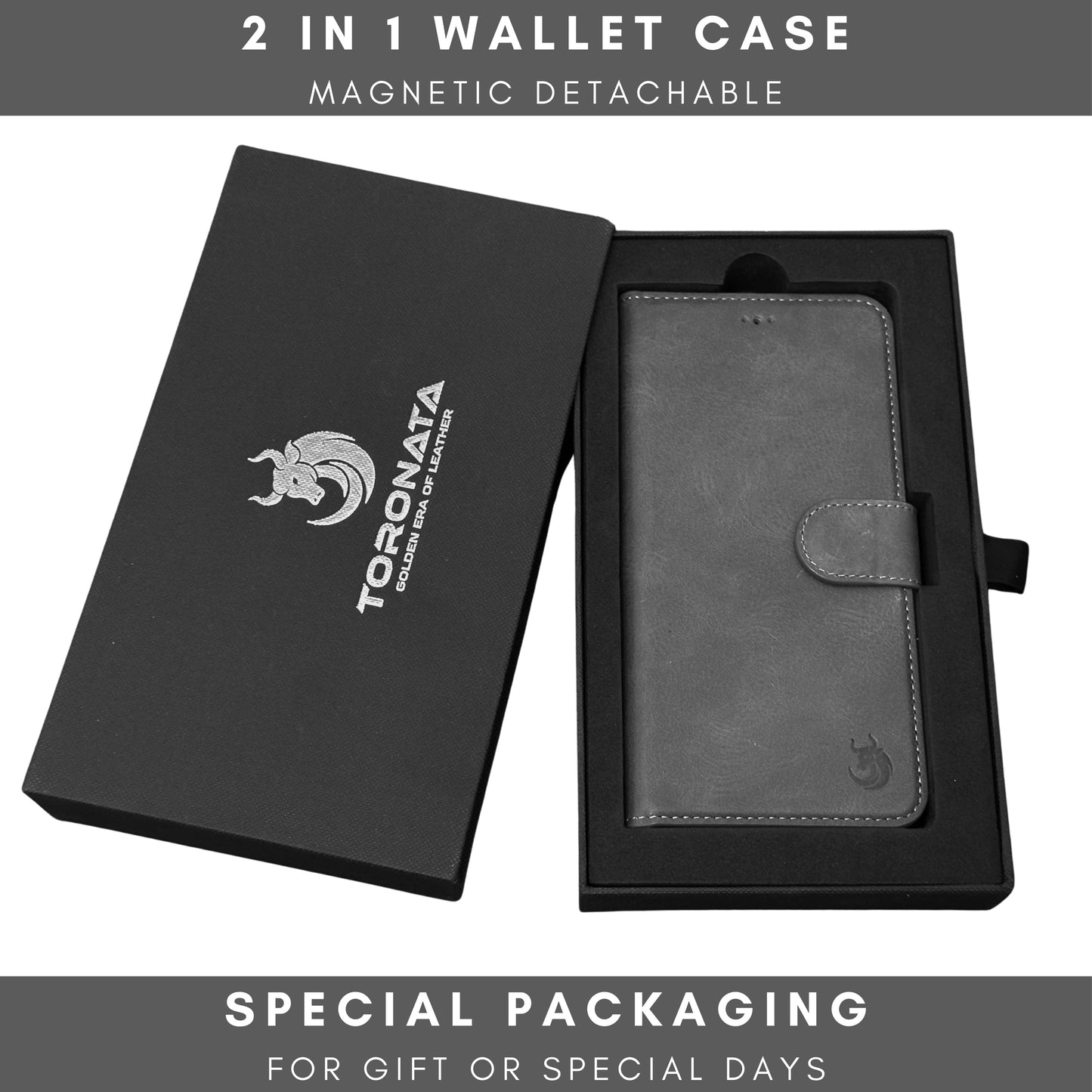 Vegas Premium Leather iPhone 15 Wallet Case with MagSafe | Detachable RFID Blocking Luxury Wallet - Concordia Style Boutique