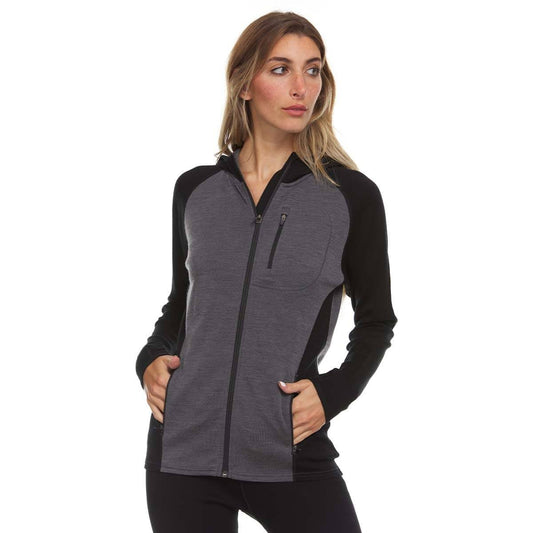 Midweight - Women's Full Zip Hoodie Woolverino - Concordia Style Boutique