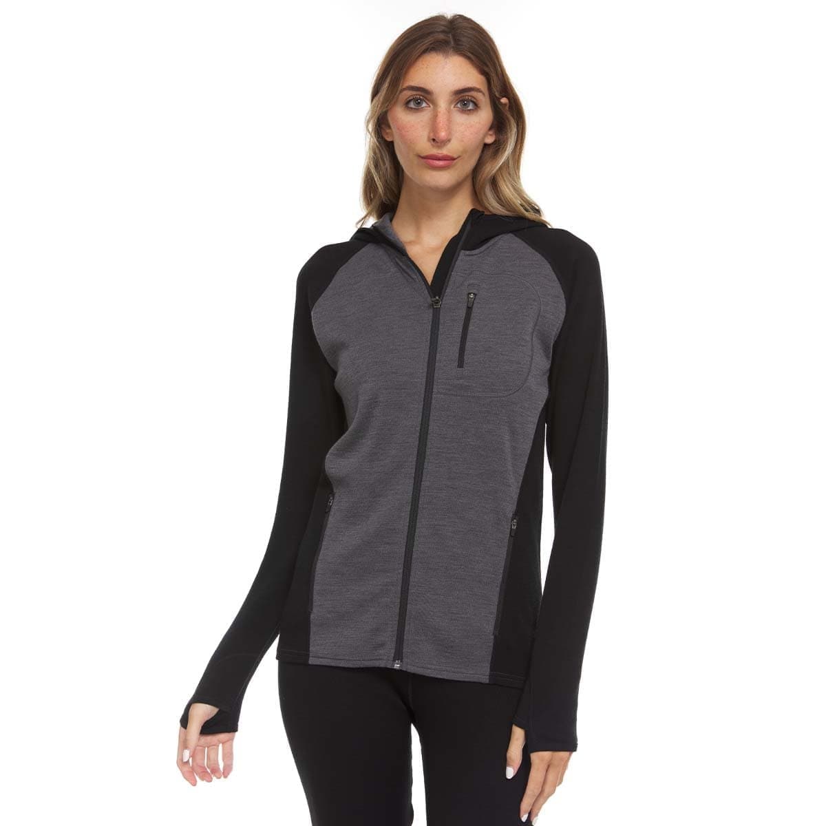 Midweight - Women's Full Zip Hoodie Woolverino - Concordia Style Boutique