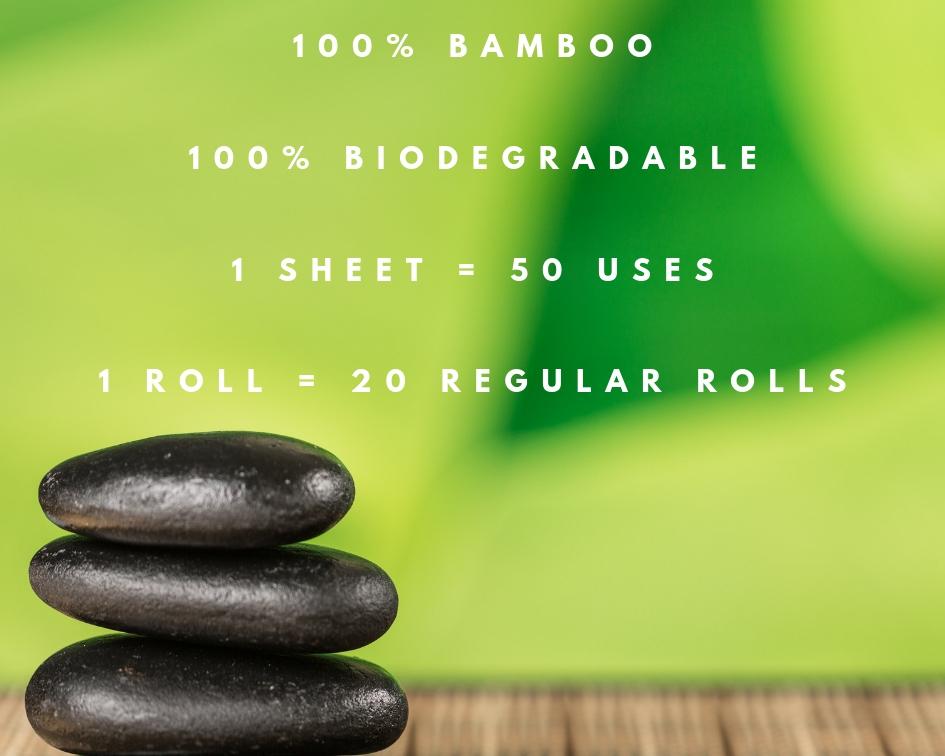 Reusable Bamboo Kitchen Paper Towels - Tree-Free, Eco-Friendly Rolls, 4-Pack - Concordia Style Boutique