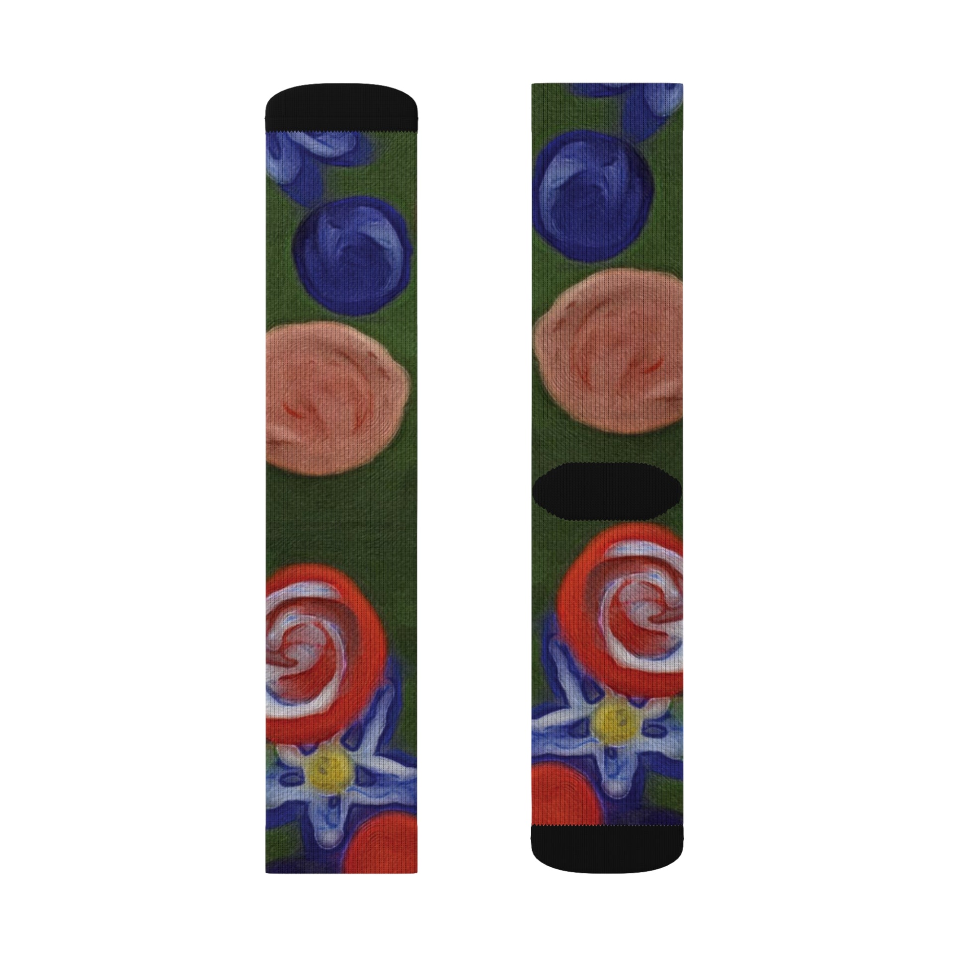 Sublimation Socks - "Blobs" - Premium socks from Concordia Style Boutique - Just $16.10! Shop now at Concordia Style Boutique