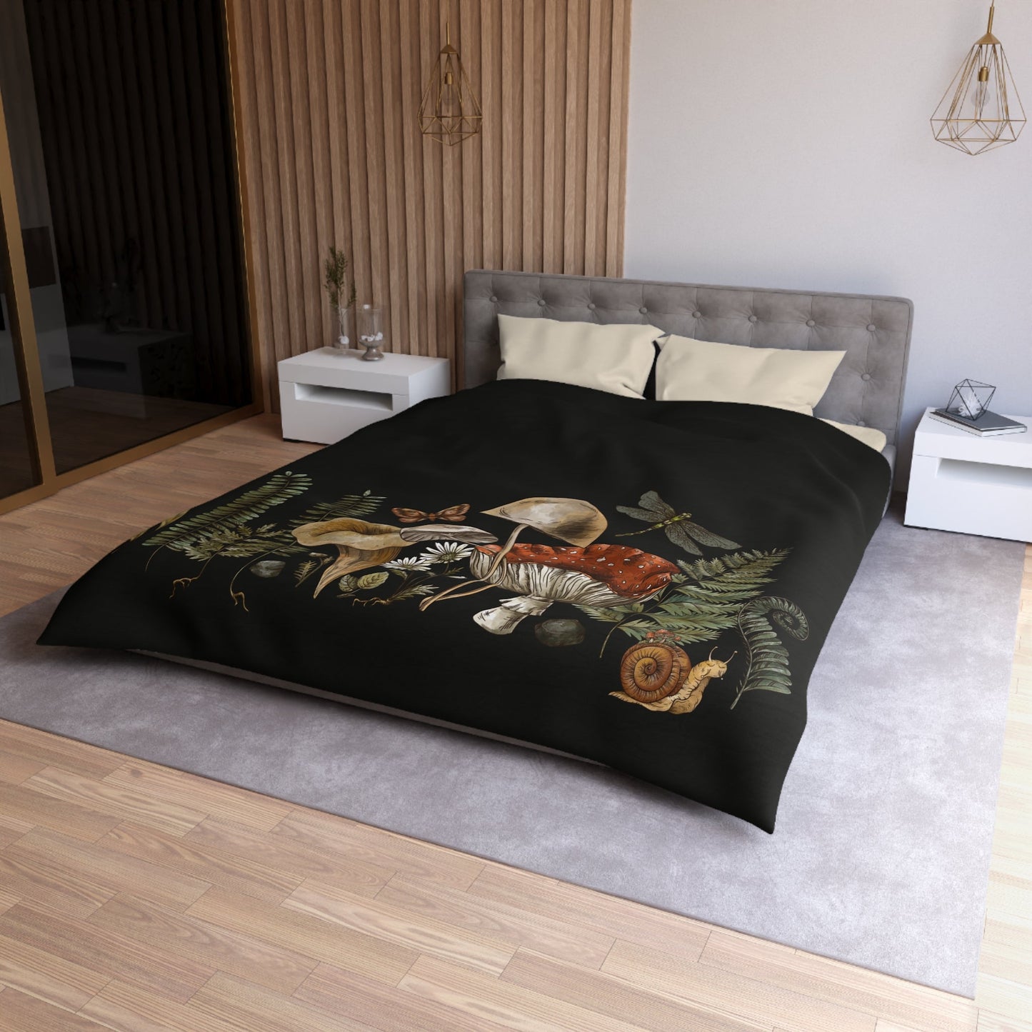 "Dark Forest" Microfiber Duvet Cover