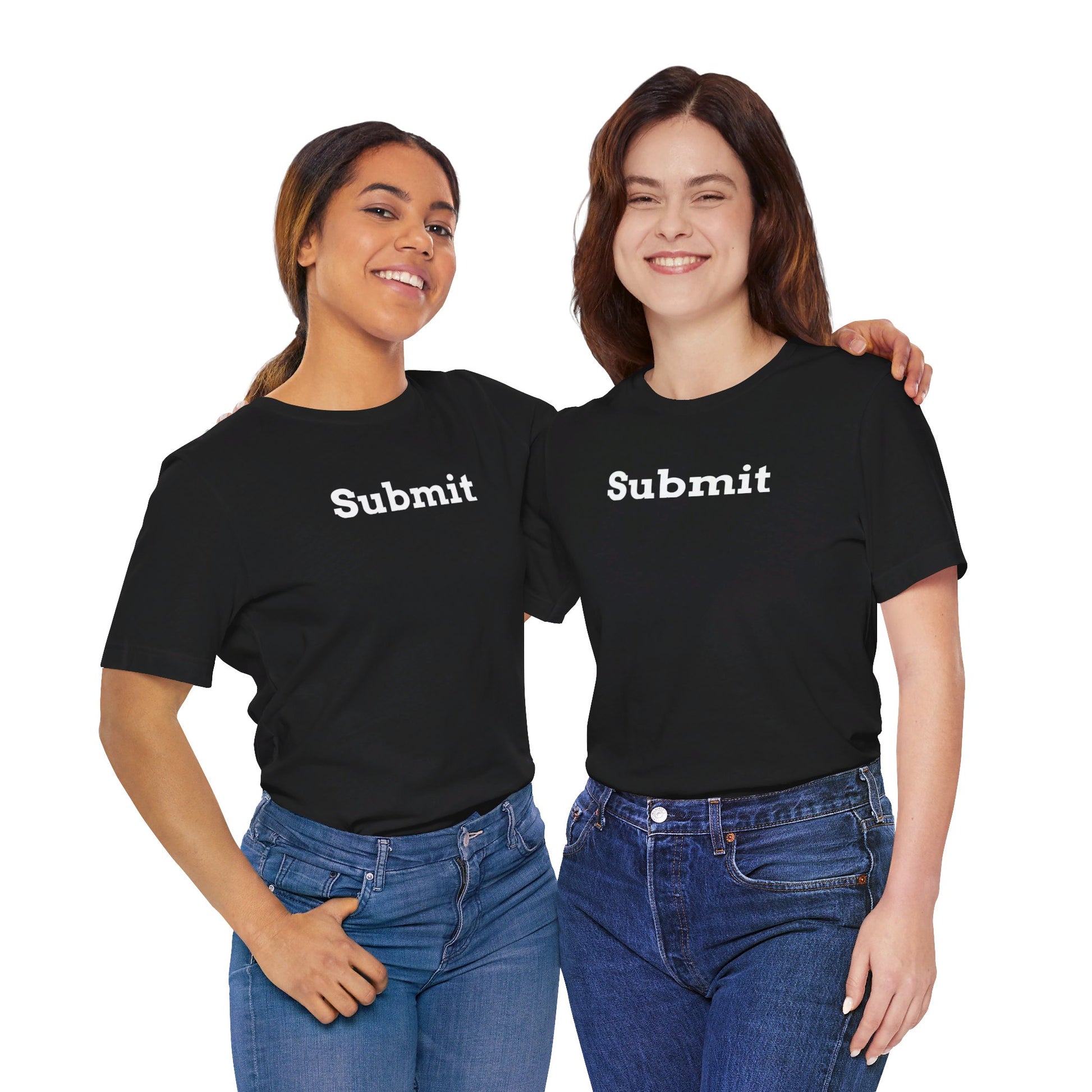 Unisex Jersey Short Sleeve Tee - "Submit" - Premium T-Shirt from Concordia Style Boutique - Just $22.84! Shop now at Concordia Style Boutique