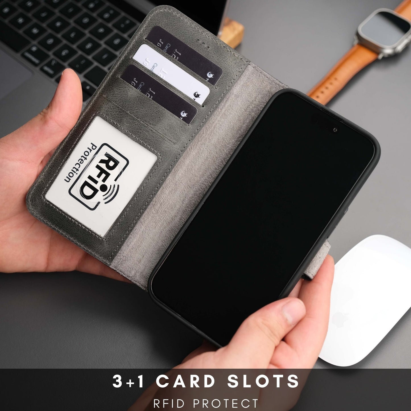 Casper Leather iPhone 14 Pro Max Wallet Case | MagSafe - Concordia Style Boutique