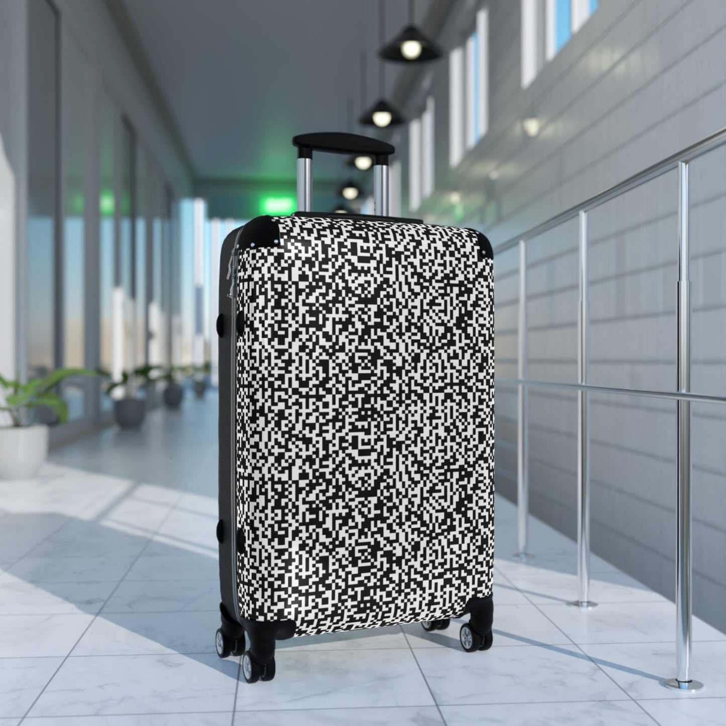 Suitcase - "Scan Me" - Premium suitcase from Concordia Style Boutique - Just $277.02! Shop now at Concordia Style Boutique