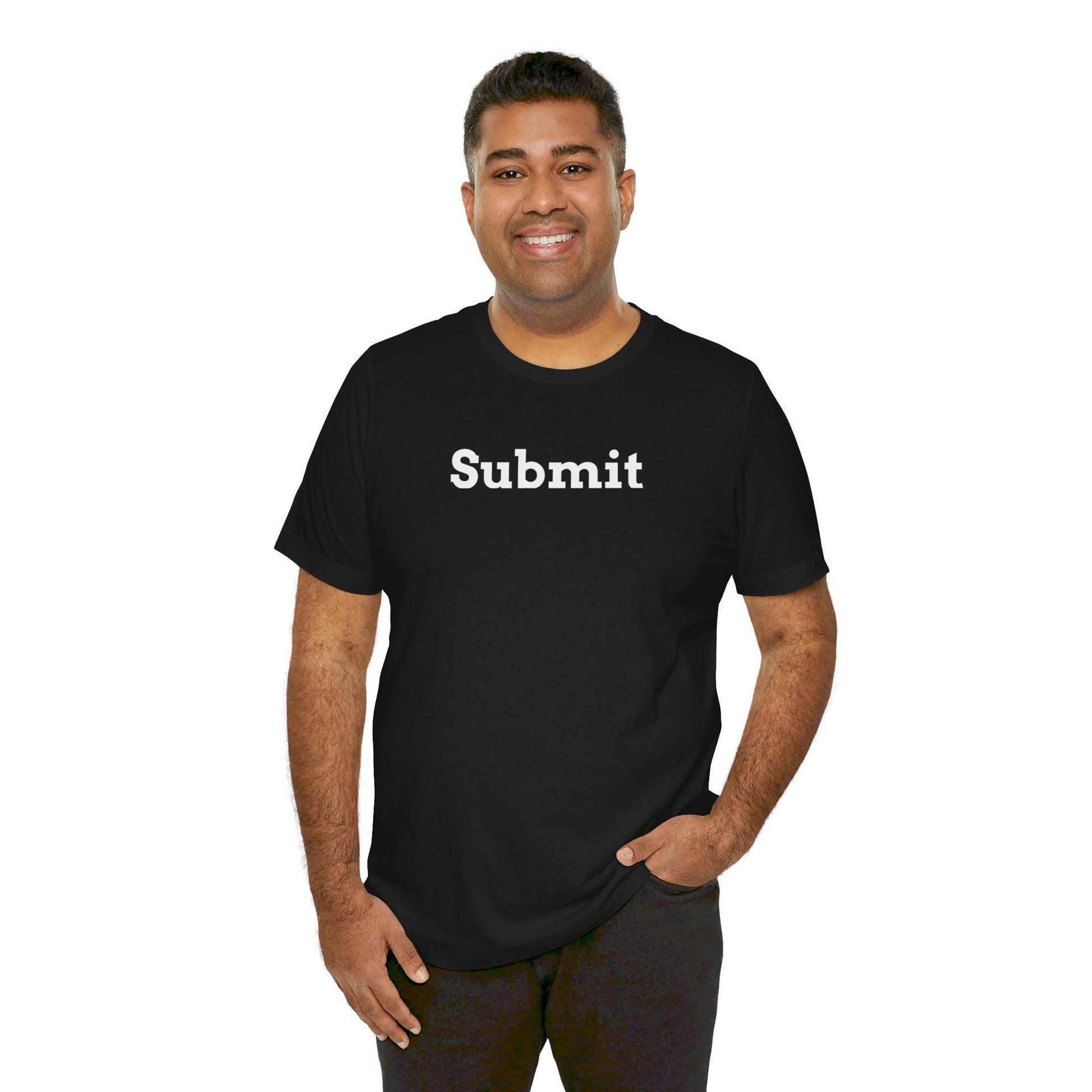 Unisex Jersey Short Sleeve Tee - "Submit" - Premium T-Shirt from Concordia Style Boutique - Just $22.84! Shop now at Concordia Style Boutique