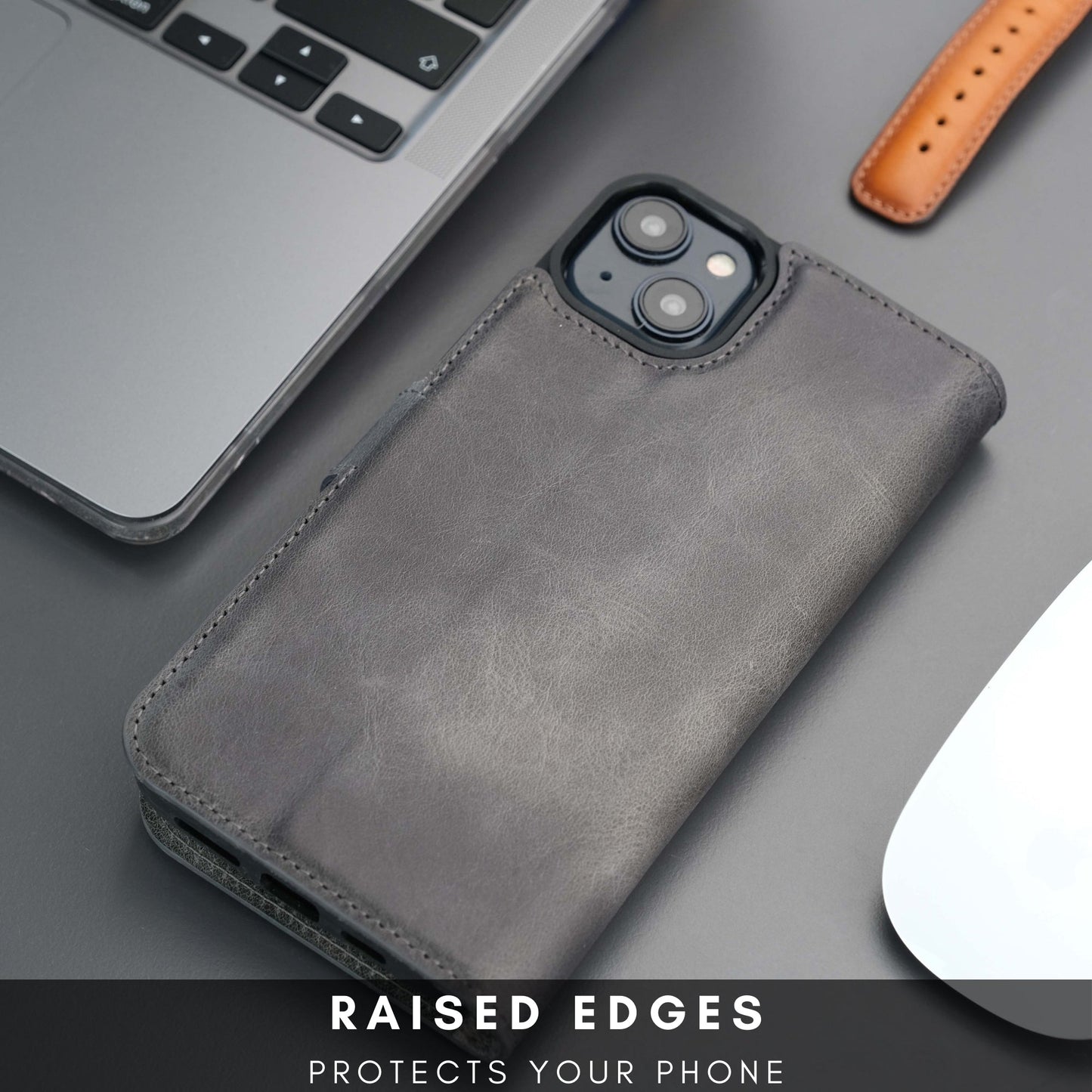 Casper Leather iPhone 15 Wallet Case | Detachable MagSafe Compatible RFID Protection - Concordia Style Boutique