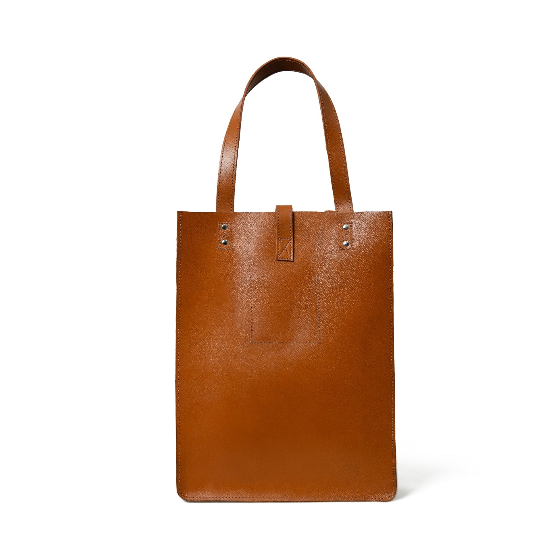 Chestnut Elegance Leather Tote - Concordia Style Boutique