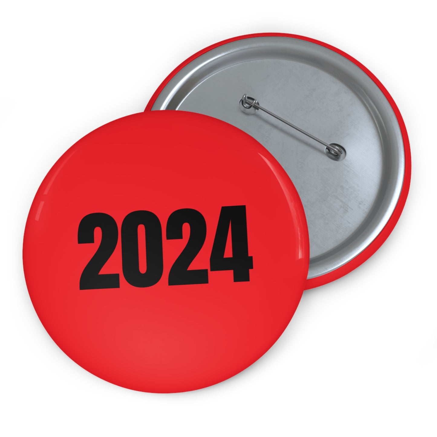 2024 - Red Pin Button - Premium Accessories from Concordia Style Boutique - Just $5.43! Shop now at Concordia Style Boutique