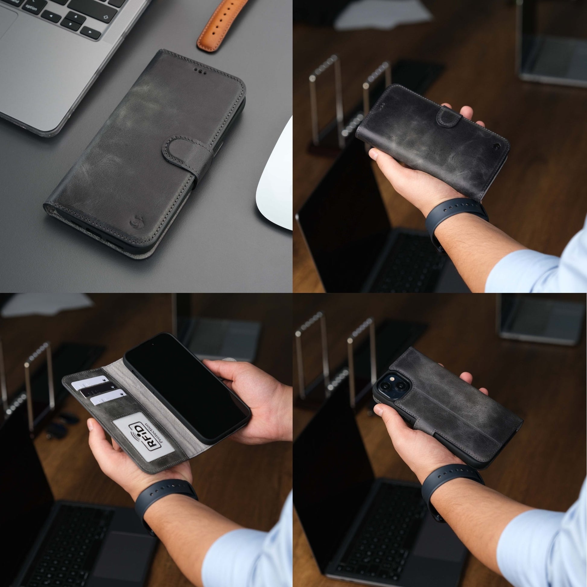 Casper Leather iPhone 14 Wallet Case | MagSafe - Concordia Style Boutique