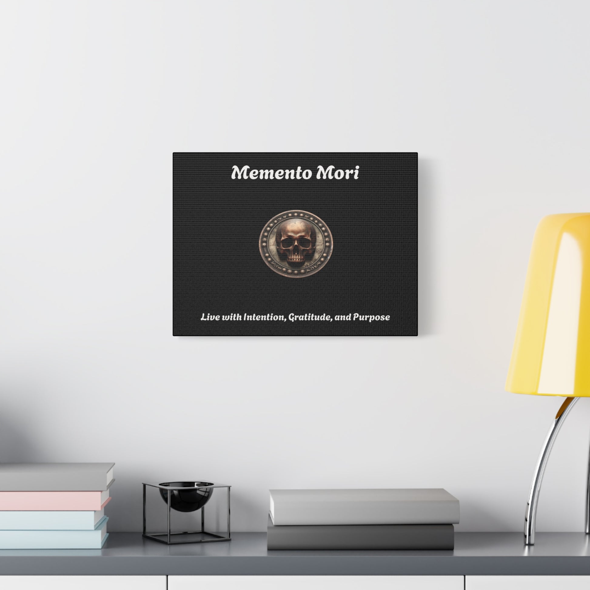 "Memento Mori" Matte Canvas - Inspirational Wall Art -"Live with Intention, Gratitude, and Purpose" - Premium Canvas from Concordia Style Boutique - Just $56.56! Shop now at Concordia Style Boutique