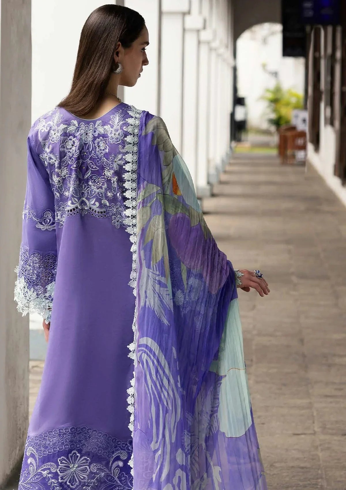 Mushq - Luminous Essence-03 Piece Chikan Embroidered Lawn