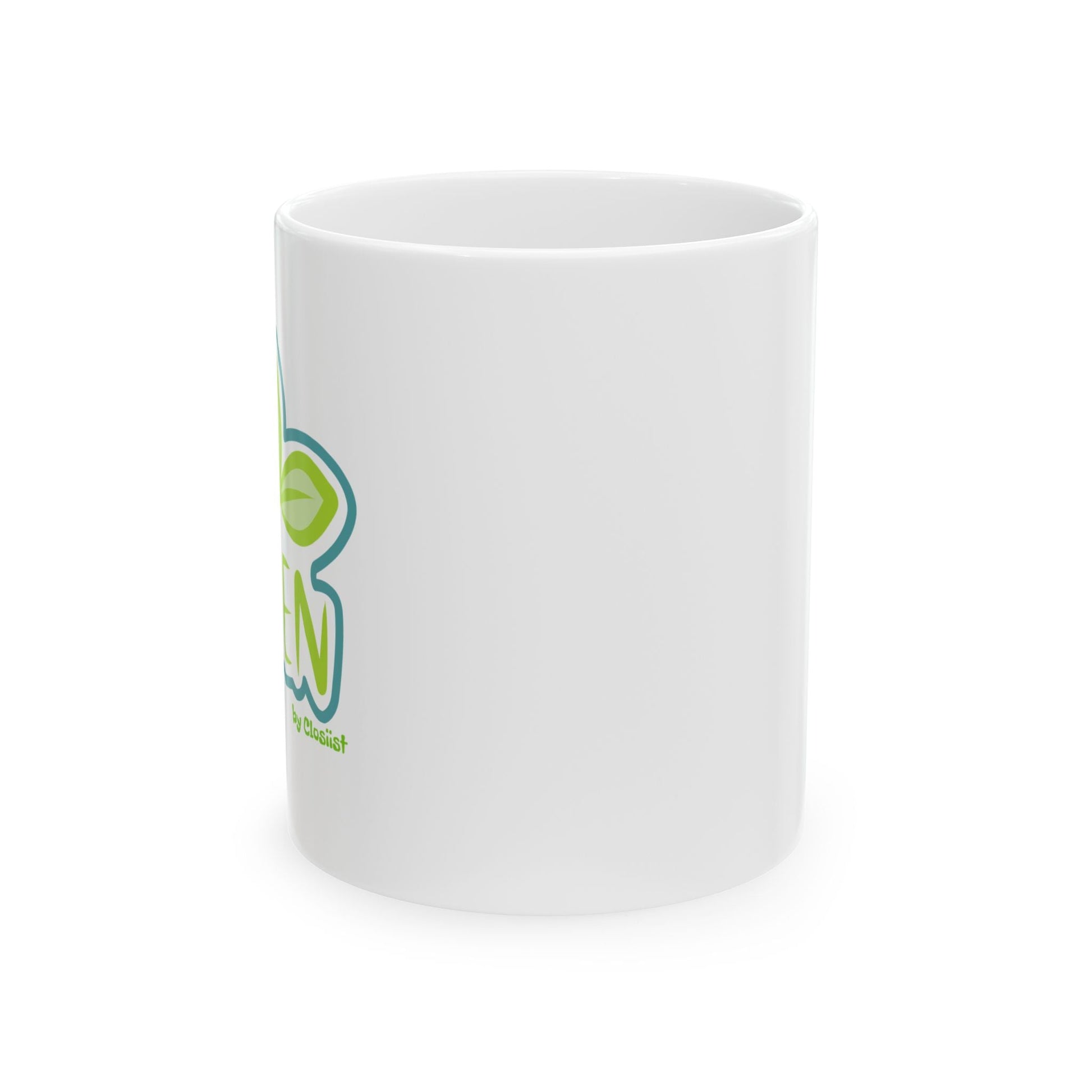 Go Green Ceramic Mug – Eco-Friendly, Statement Mug - Concordia Style Boutique