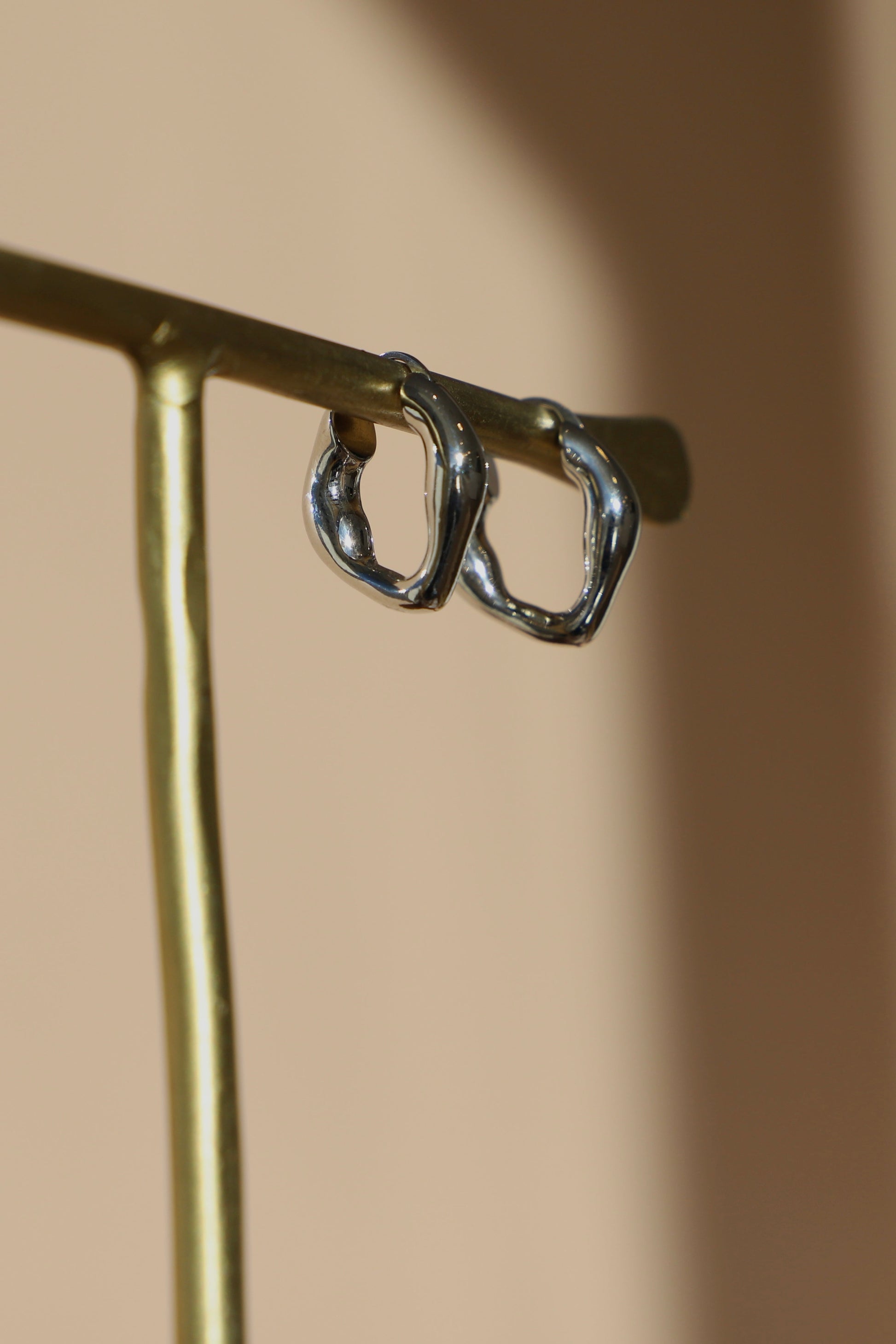 ORGANIC SILVER HOOPS - Concordia Style Boutique