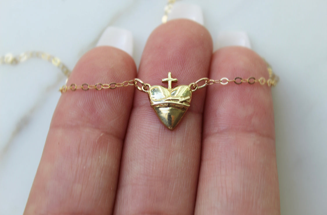 Holy Hearts™ Sacred Heart of Jesus Necklace