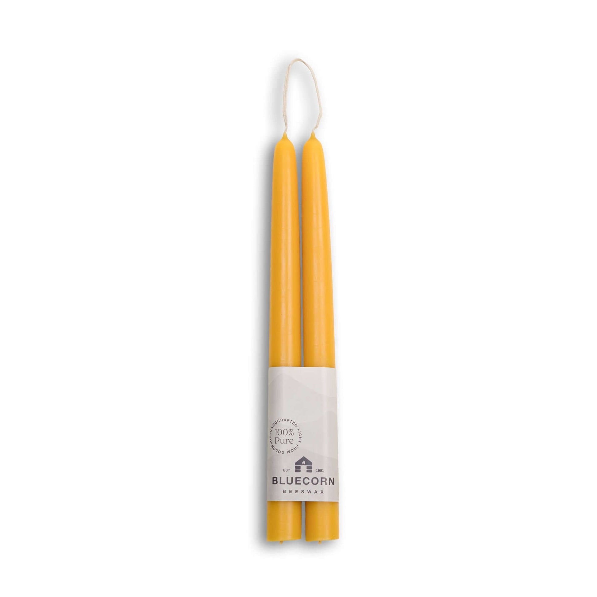 Hand-Dipped Beeswax Taper Candles - 1 Pair - Concordia Style Boutique