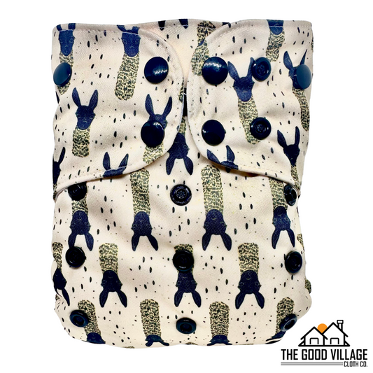One Size Pocket Diaper | Mustard Llamas - Concordia Style Boutique