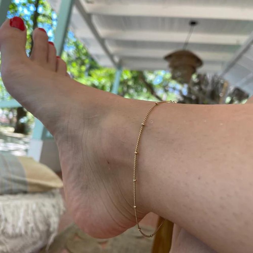 GOLD ANKLET (ADJUSTABLE) - Concordia Style Boutique