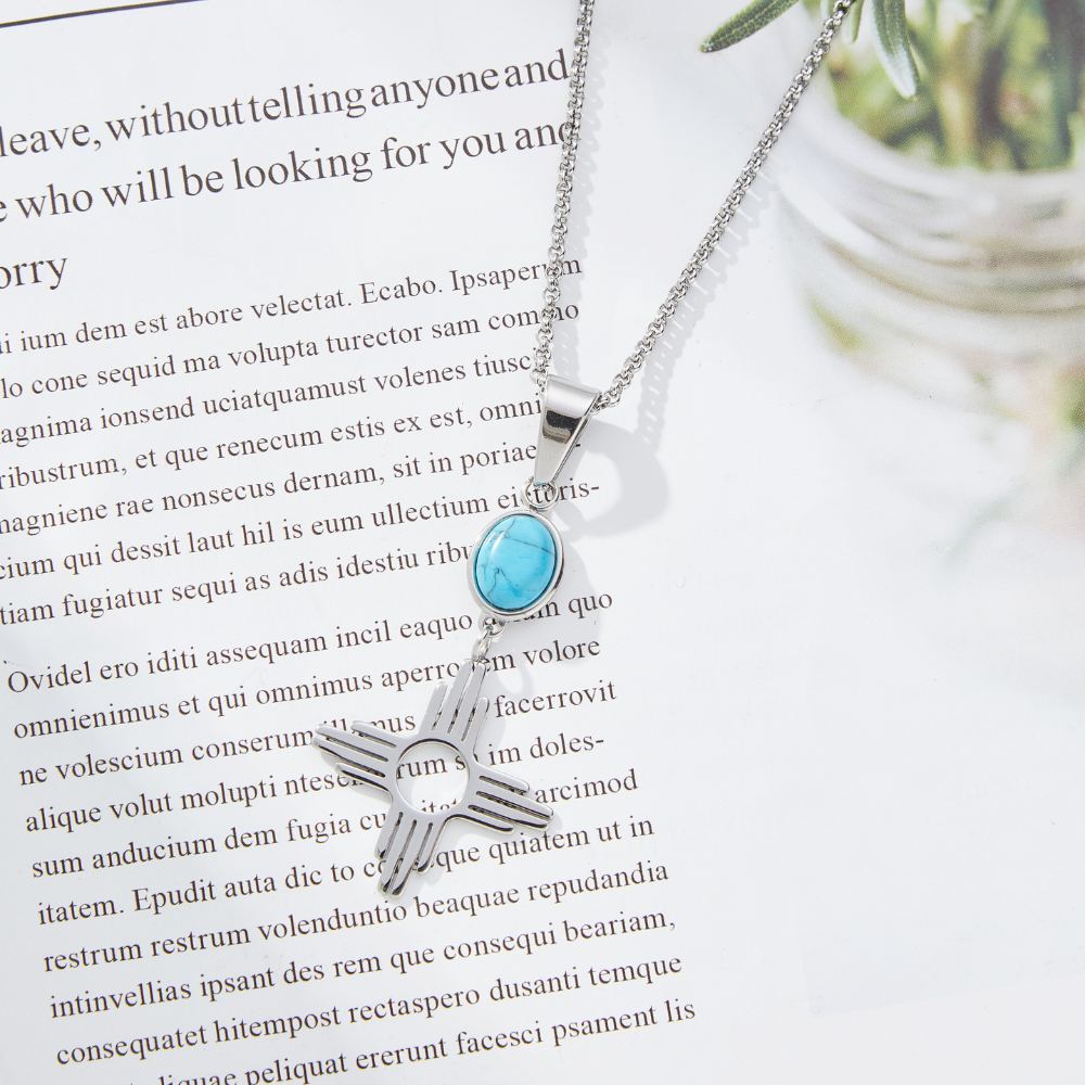 TURQUOISE SUN NECKLACE - Concordia Style Boutique