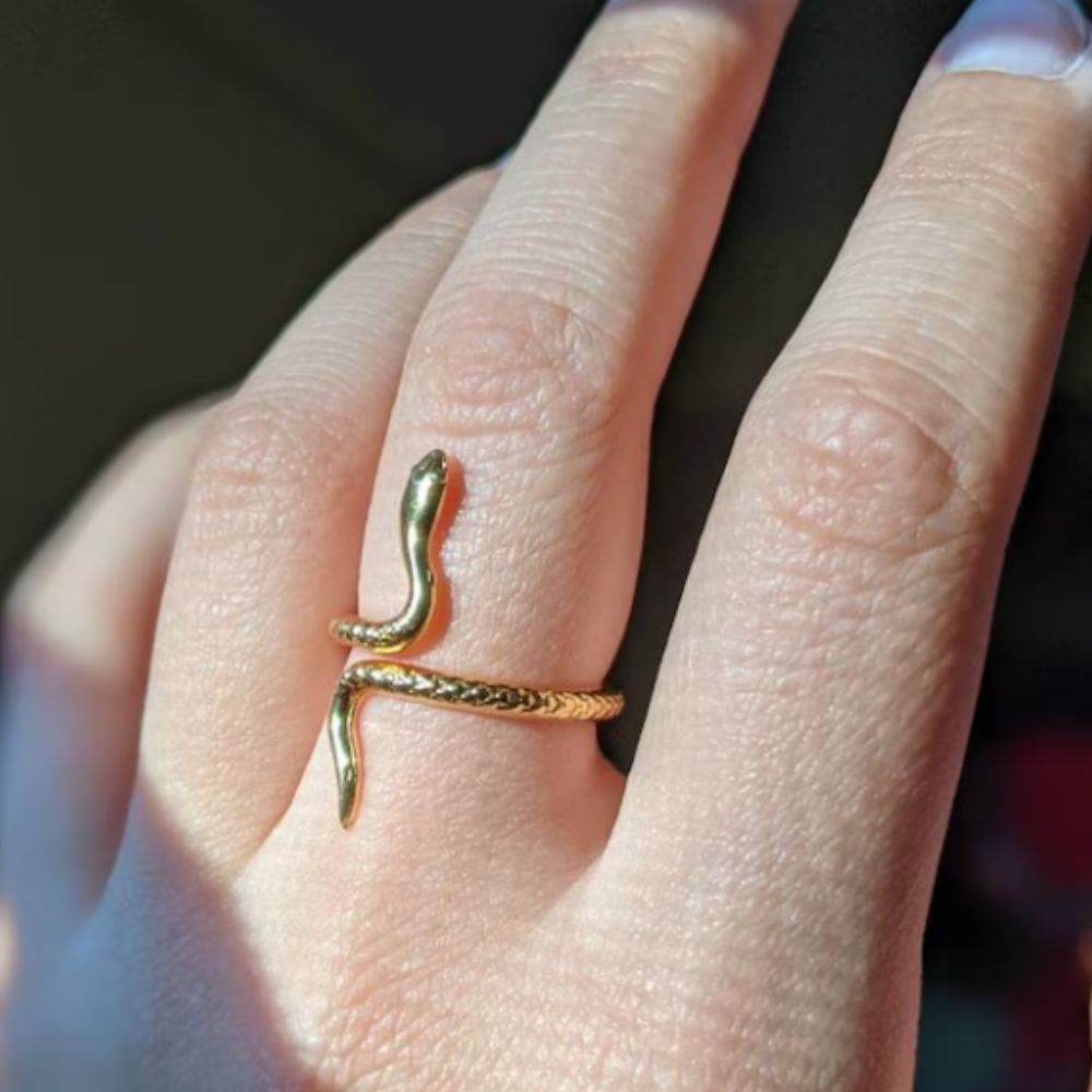 GOLD SNAKE RING (ADJUSTABLE) - Concordia Style Boutique