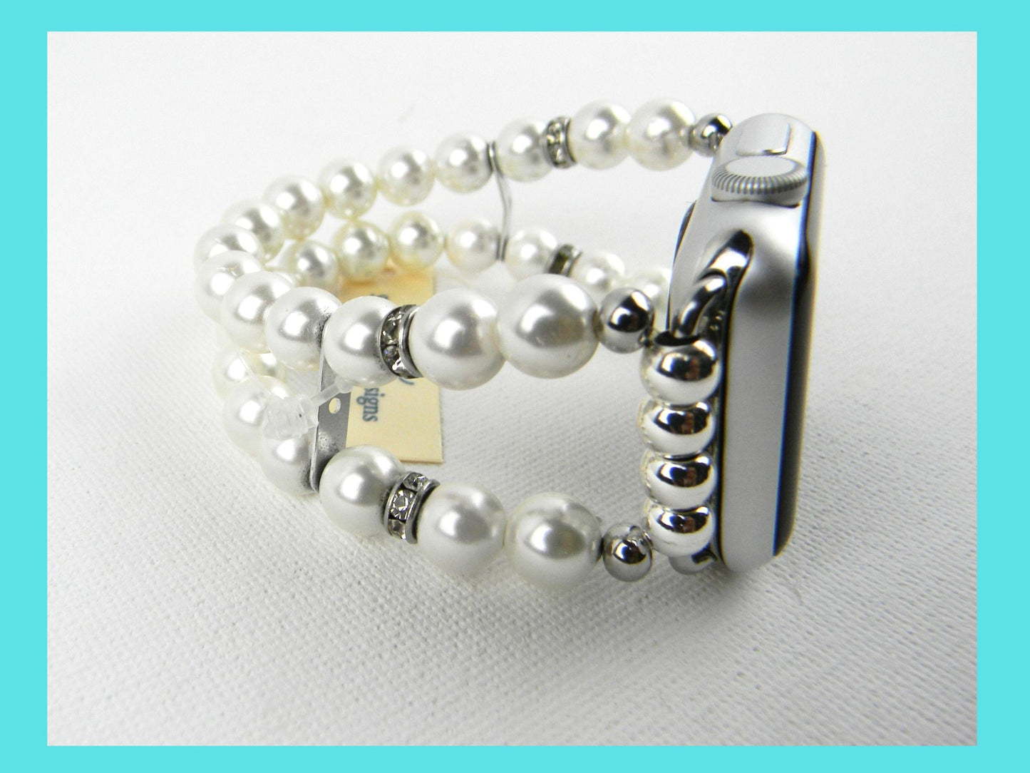 Watch Band for Apple Watch, Off White Pearl Apple Watch Bracelet