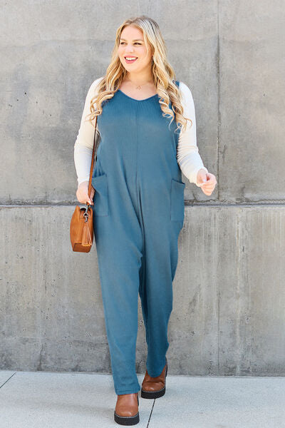 Double Take Full Size Sleeveless Straight Jumpsuit - Concordia Style Boutique