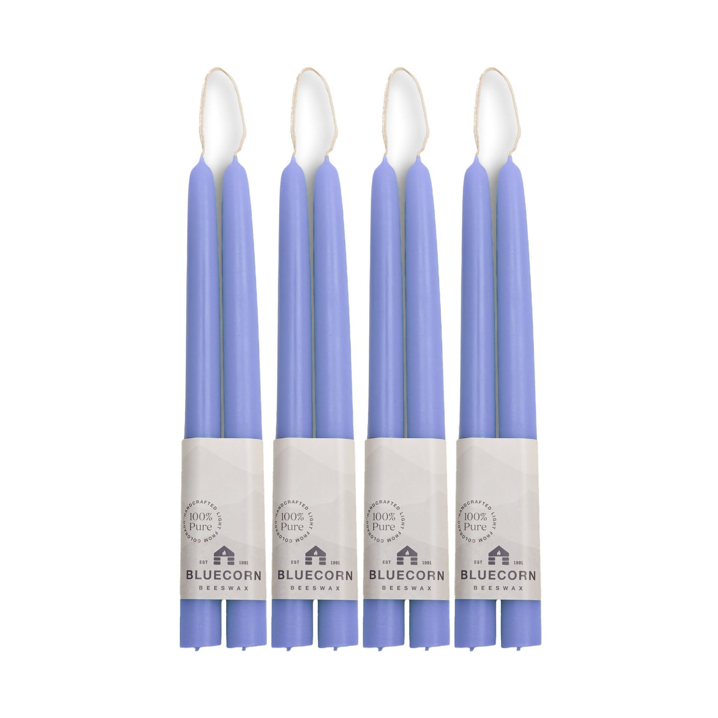Hand-Dipped Beeswax Taper Candles - Bulk 4-Pair Bundle - Concordia Style Boutique