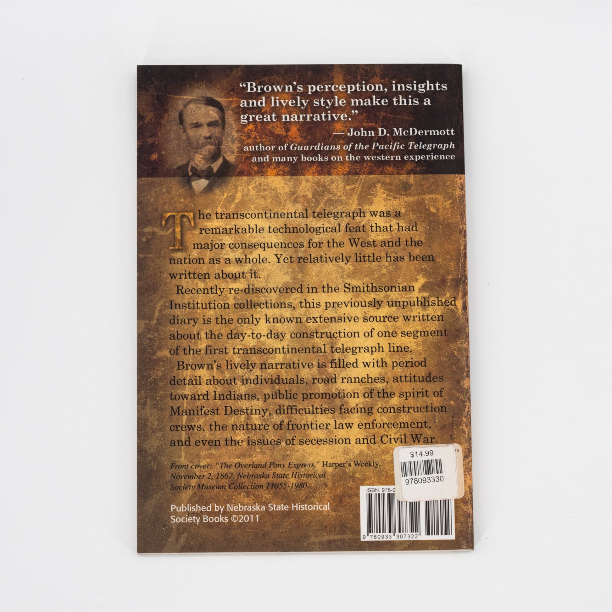 First Telegraph Line Across the Continent: Diary of Charles Brown in 1861 | Lee Booksellers - Concordia Style Boutique