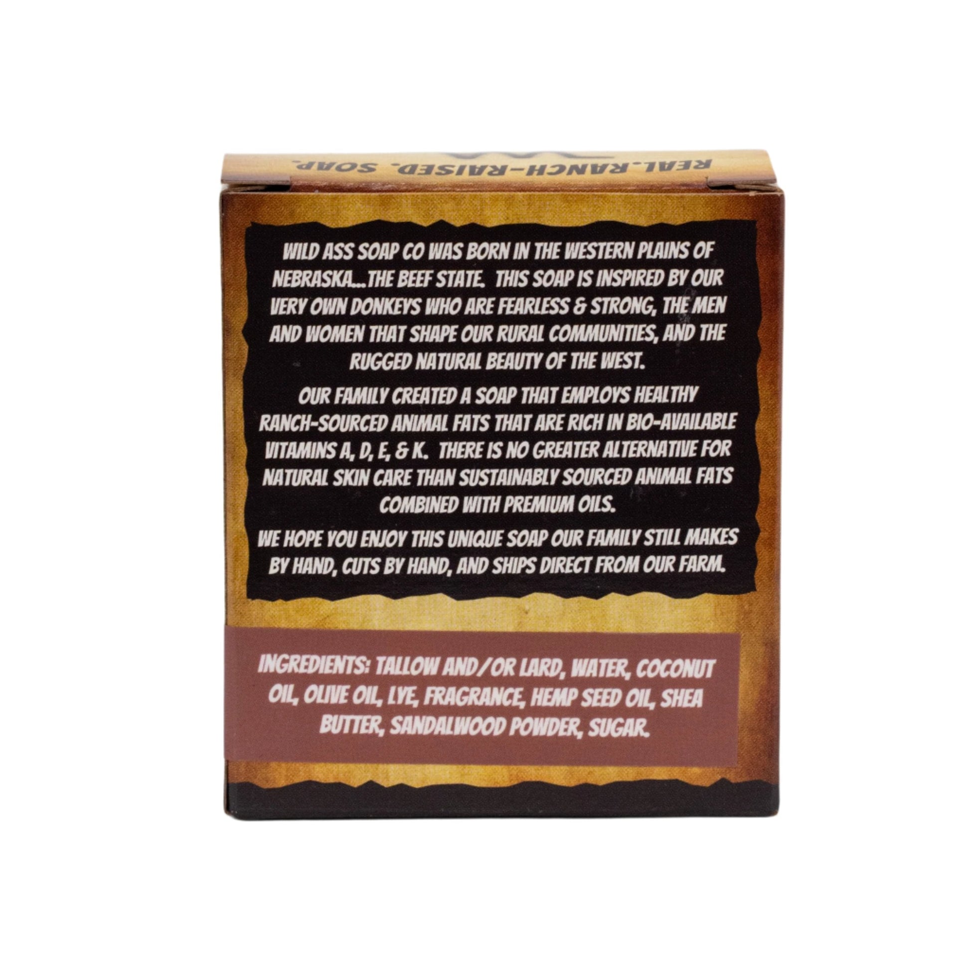 Tallow Bar Soap | Cowgirl Scent | 4.5 oz | Palm Oil & Paraben Free | Wild Ass Soap Co - Concordia Style Boutique