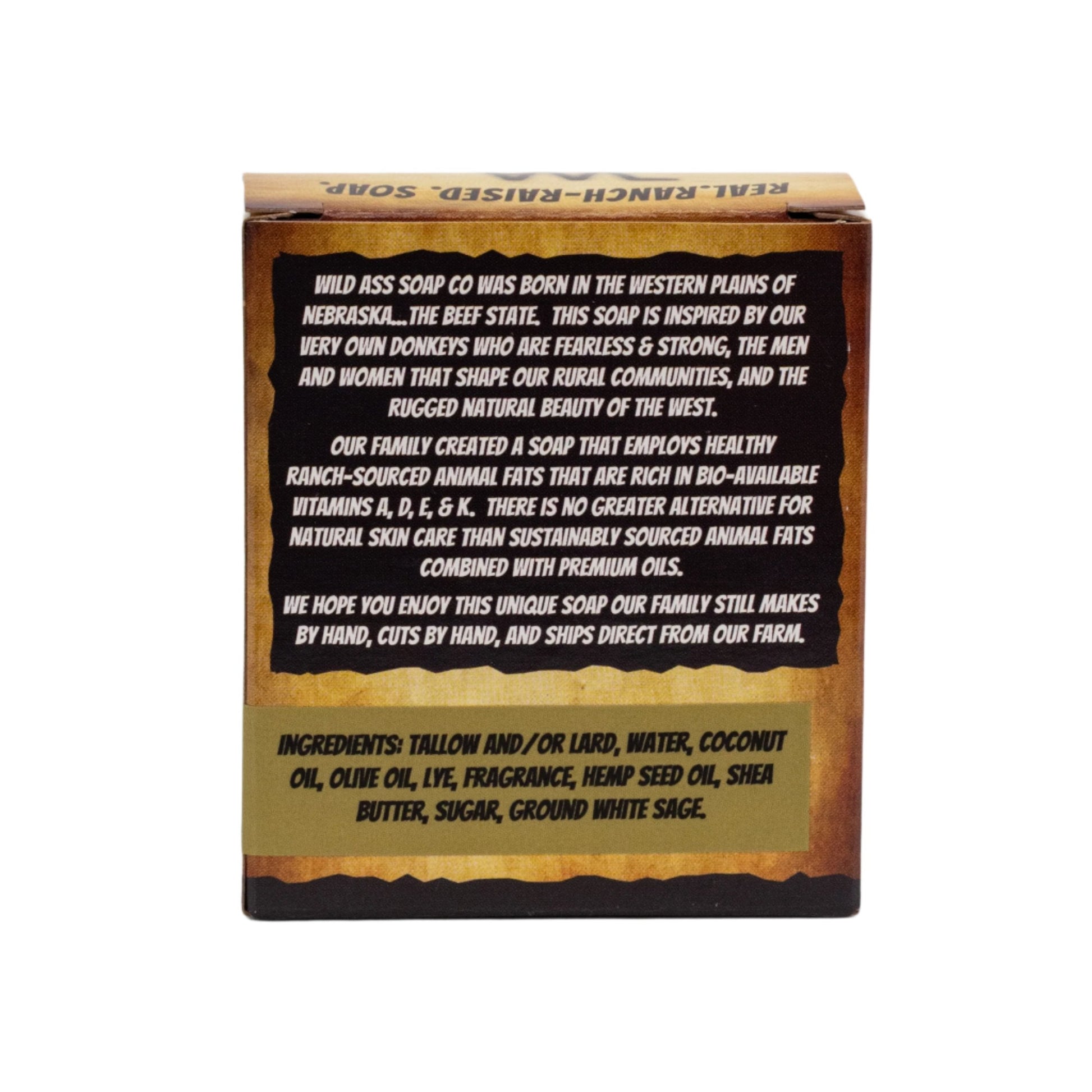 Tallow Bar Soap | Western Sage Scent | 4.5 oz | Palm Oil & Paraben Free | Wild Ass Soap Co - Concordia Style Boutique